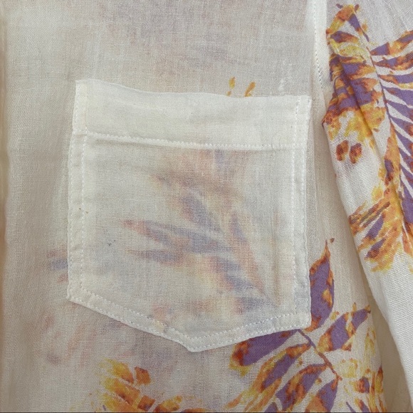 NEW ITEM✨Scoop NYC Pattern Accented Button Down - Picture 3 of 8